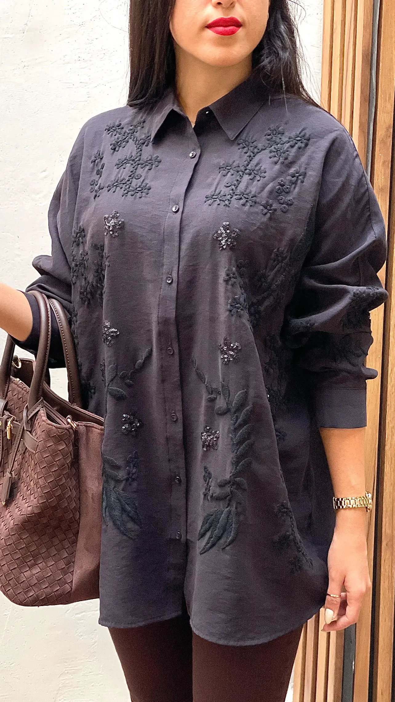 شومیز مانتویی مجلسی طرح ناریس